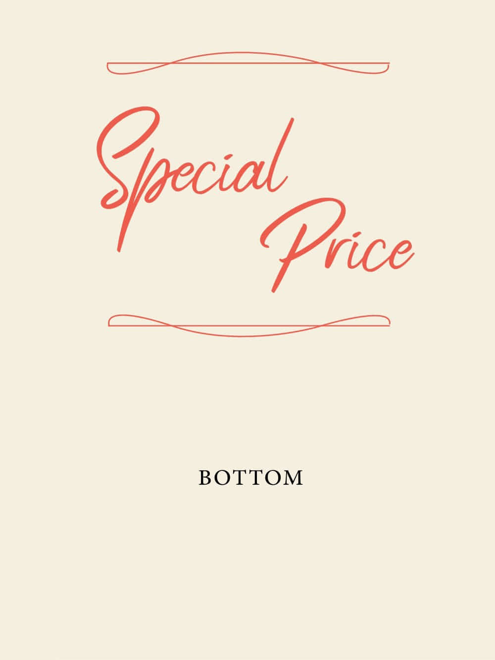 Special price - Bottom -