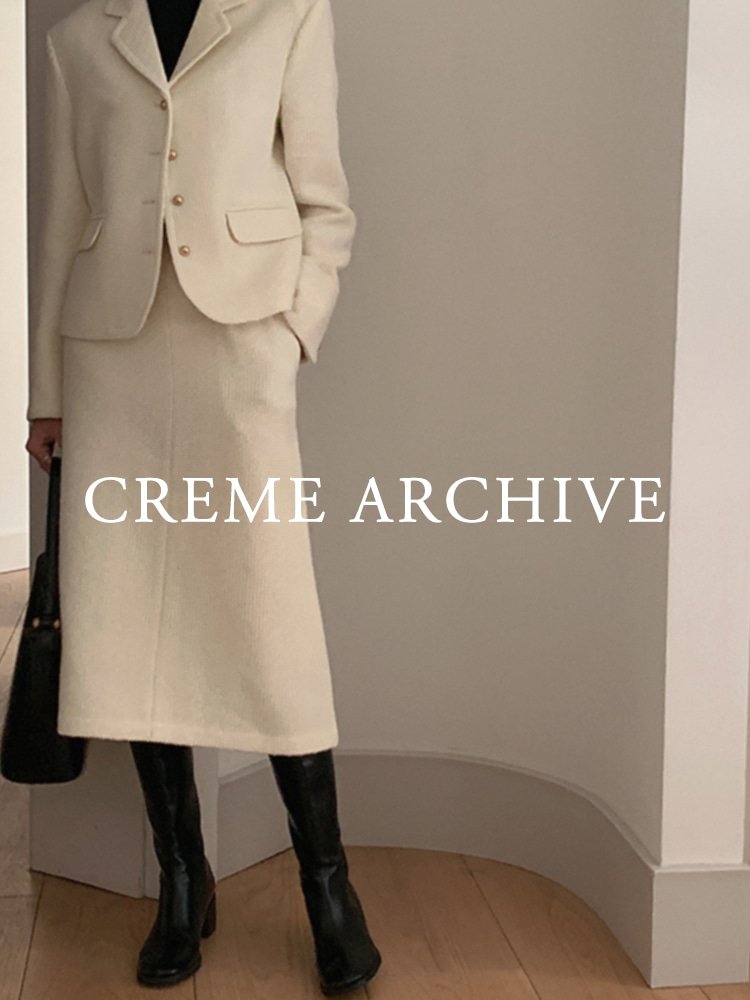 [당일출고] [Crème Archive] Etude Skirt - Eburnean Cream