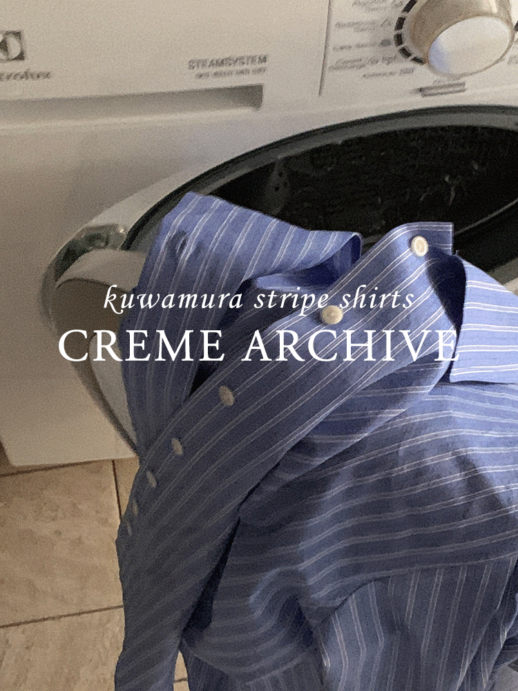 [당일출고] [Crème Archive] KUWAMURA Incense Shirt - Blue