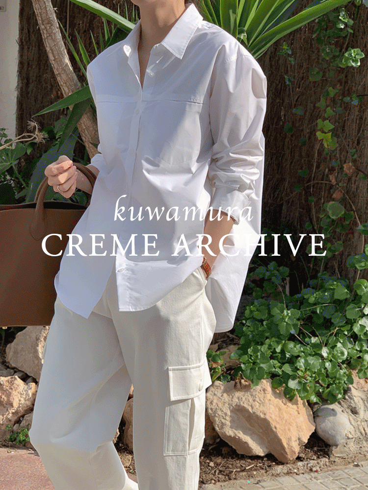 [당일출고] [Crème Archive] KUWAMURA Con Panna Shirt - White