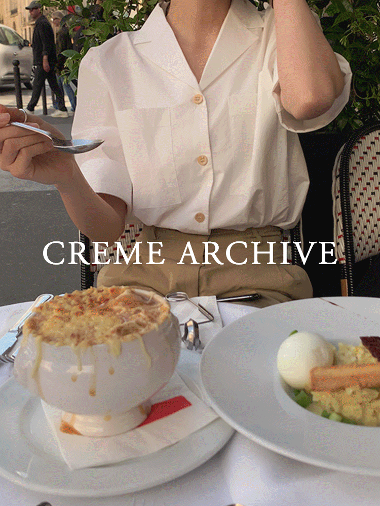 [당일출고] [Crème Archive] 가든 셔츠