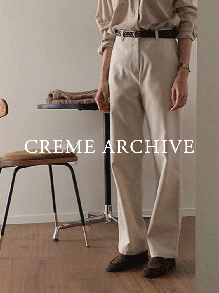[8차리오더] [Navy M,Cream M,Camel M 당일출고] [Crème Archive] 앤디 코듀로이 팬츠